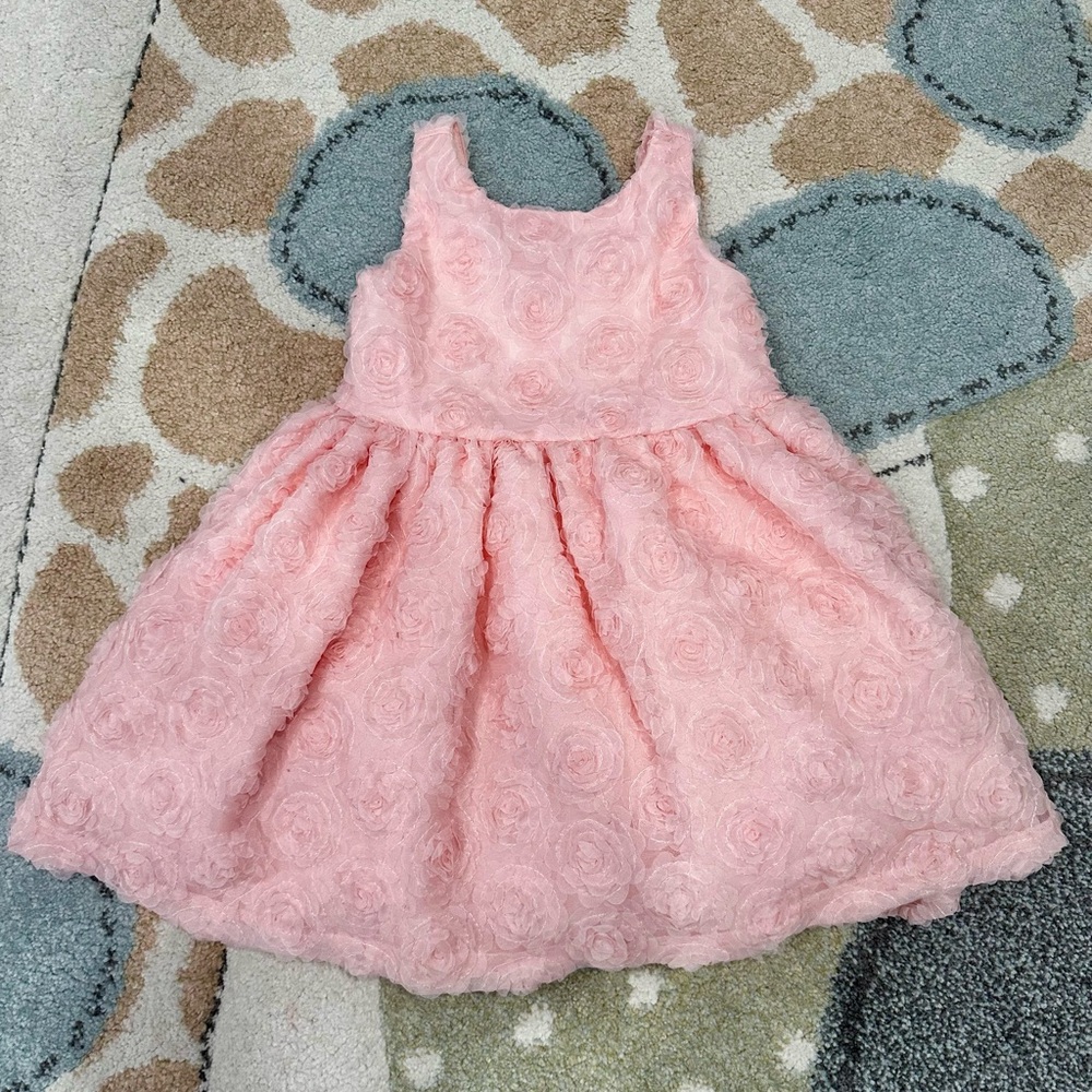 toddler pink party dress.